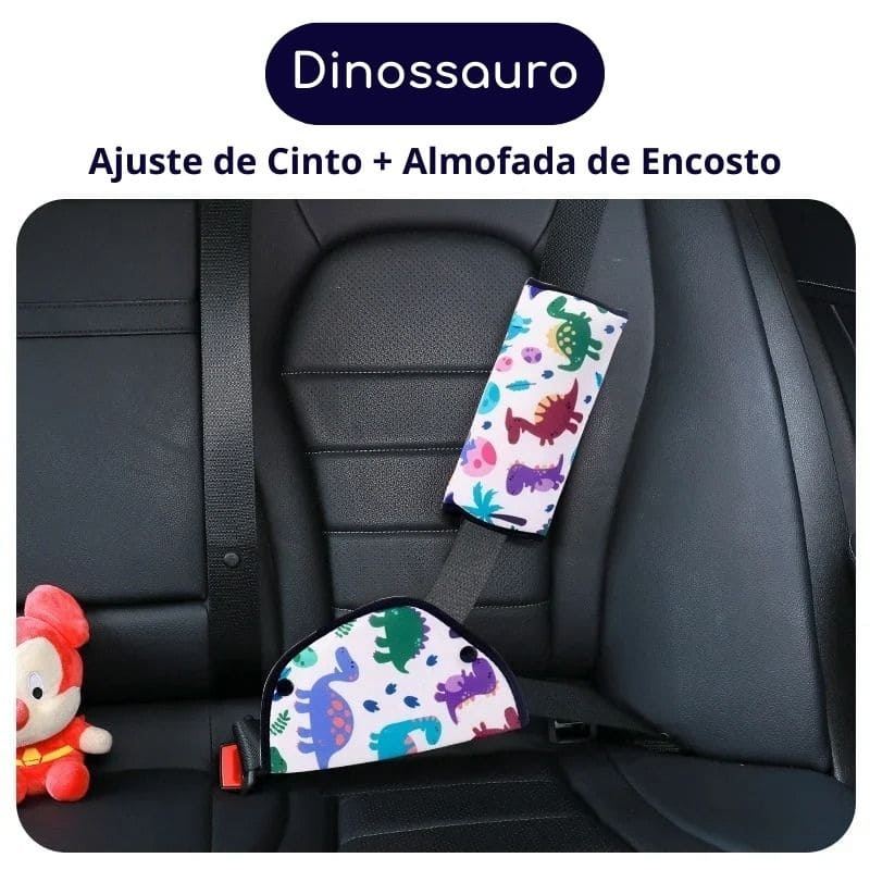 Kit Almofadas de Ajuste Confortável para Cinto de Segurança • ComfyTravel Kids