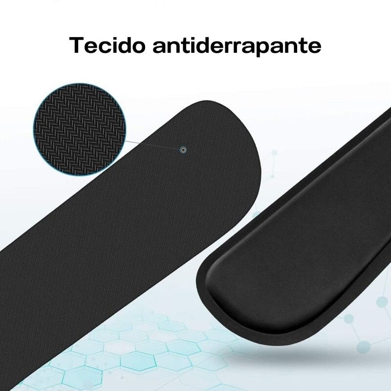 Apoio e Descanso de Pulsos Confortável e Macio para Mouse e Teclado