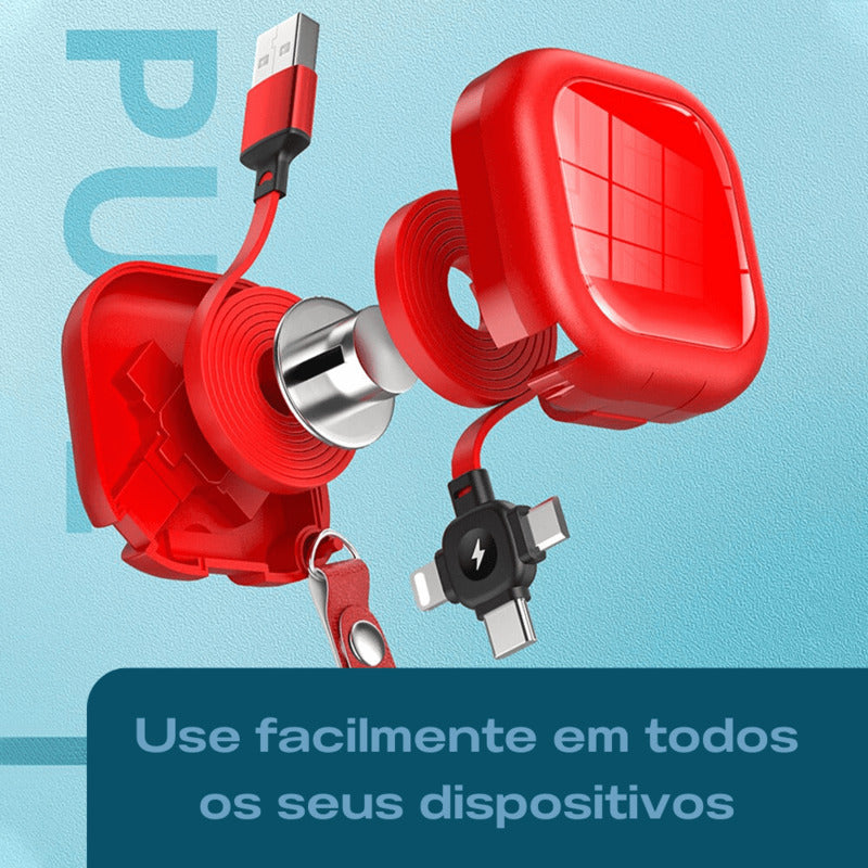 Cabo Carregador Portátil e Universal • 4WayCharger
