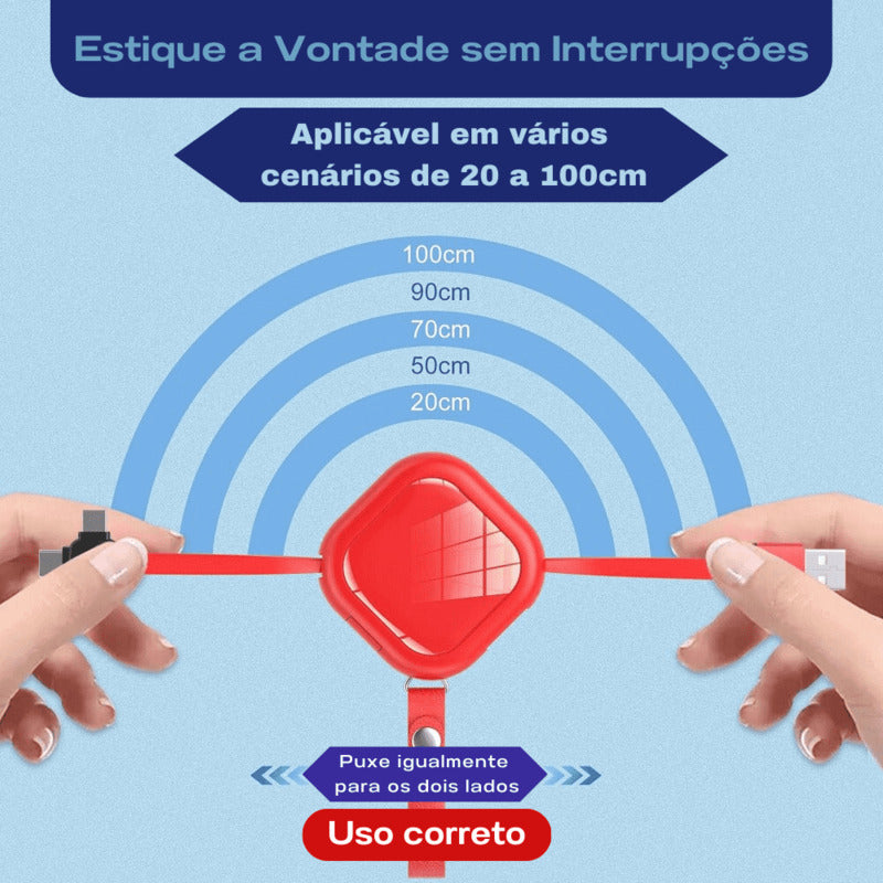 Cabo Carregador Portátil e Universal • 4WayCharger